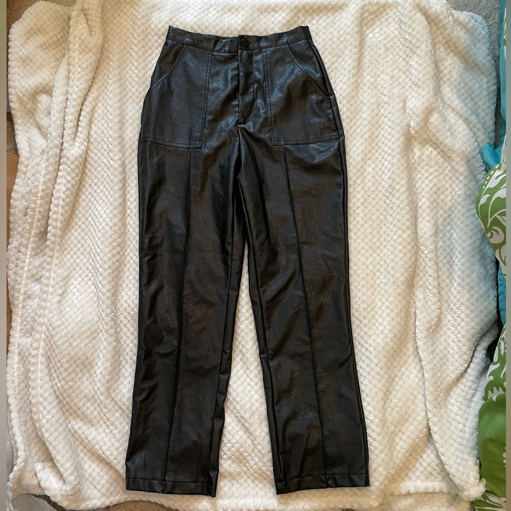 Leather jean